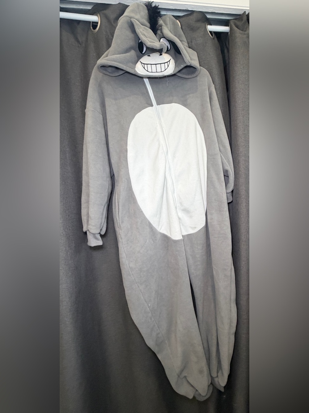Eeyore hooded onesie costume